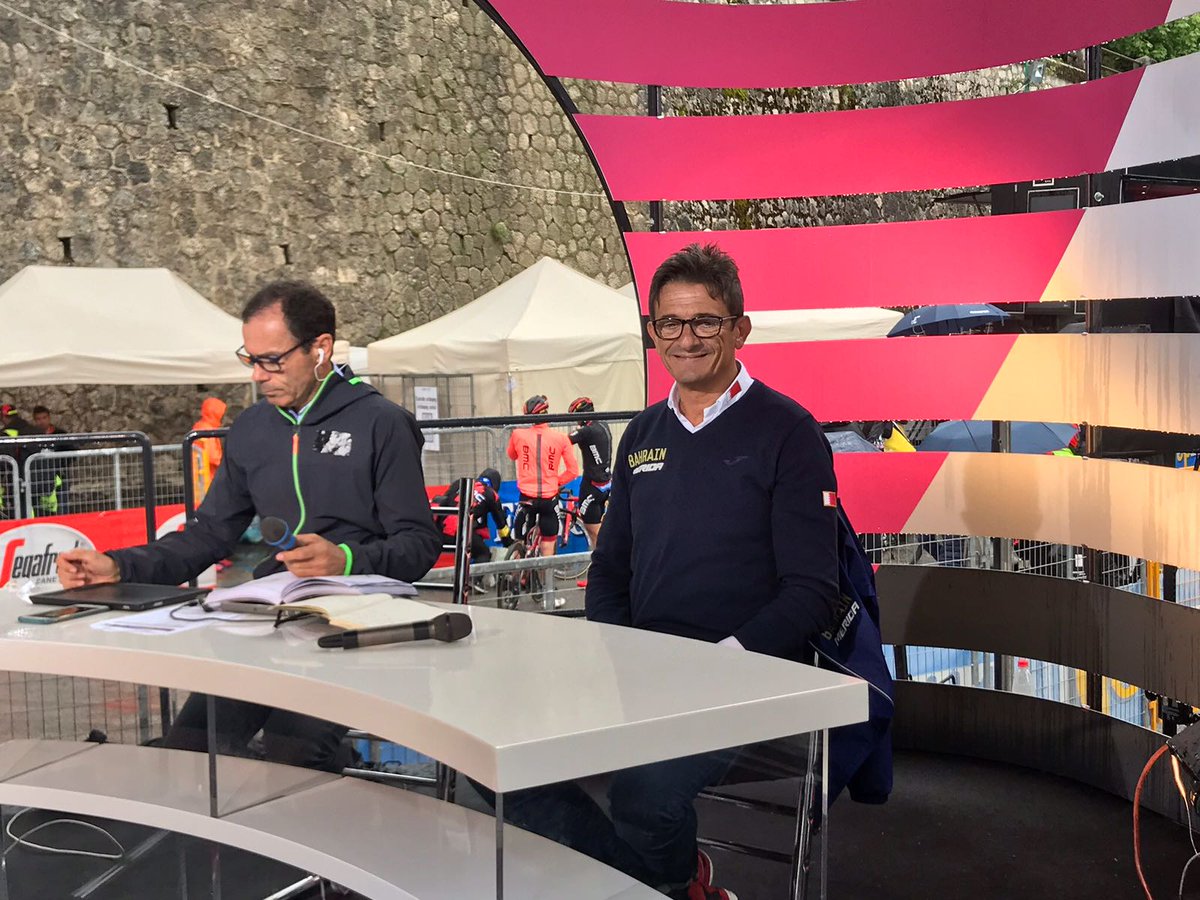 🇮🇹 #Giro101 

📺 Live now ➡️ #BAHRAINMERIDA🇧🇭 Sports Director <a href="/albivolpi/">Alberto Volpi</a> at "Processo alla Tappa" <a href="/RaiSport/">RaiSport</a>