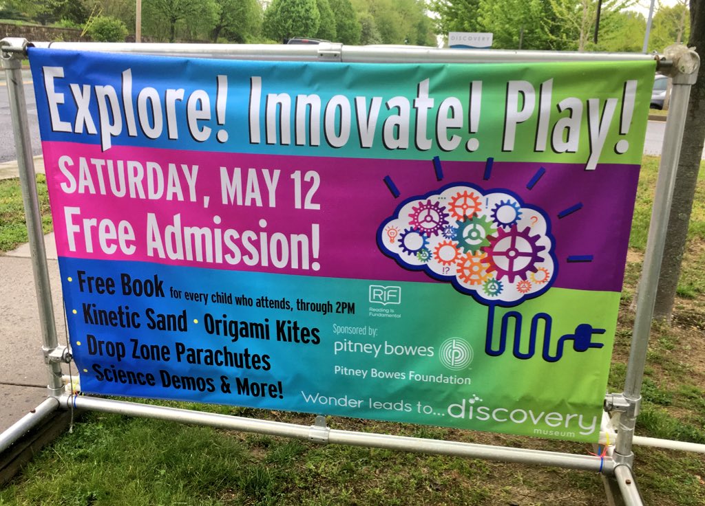 PitneyBowes's tweet photo. Happy to host Explore! Innovate! Play! at @DiscoveryBPT today. Join us for hands-on STEM activities, planetarium shows, Science on a Sphere demos, free books, and more! FREE ADMISSION. #educationmatters #PBLife https://t.co/oa46Y6nfOh