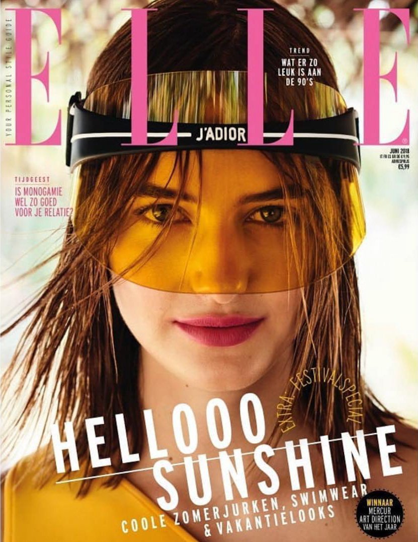 NewYorkModels's tweet photo. HELLO SANNE-SHINE! 🌞 #SanneVloet soaks up the sun in @Dior visor on the cover of #ElleNetherlands 🇳🇱 June 2018 #NYMMWomen #NYMMIcon https://t.co/XiGffGpKLo