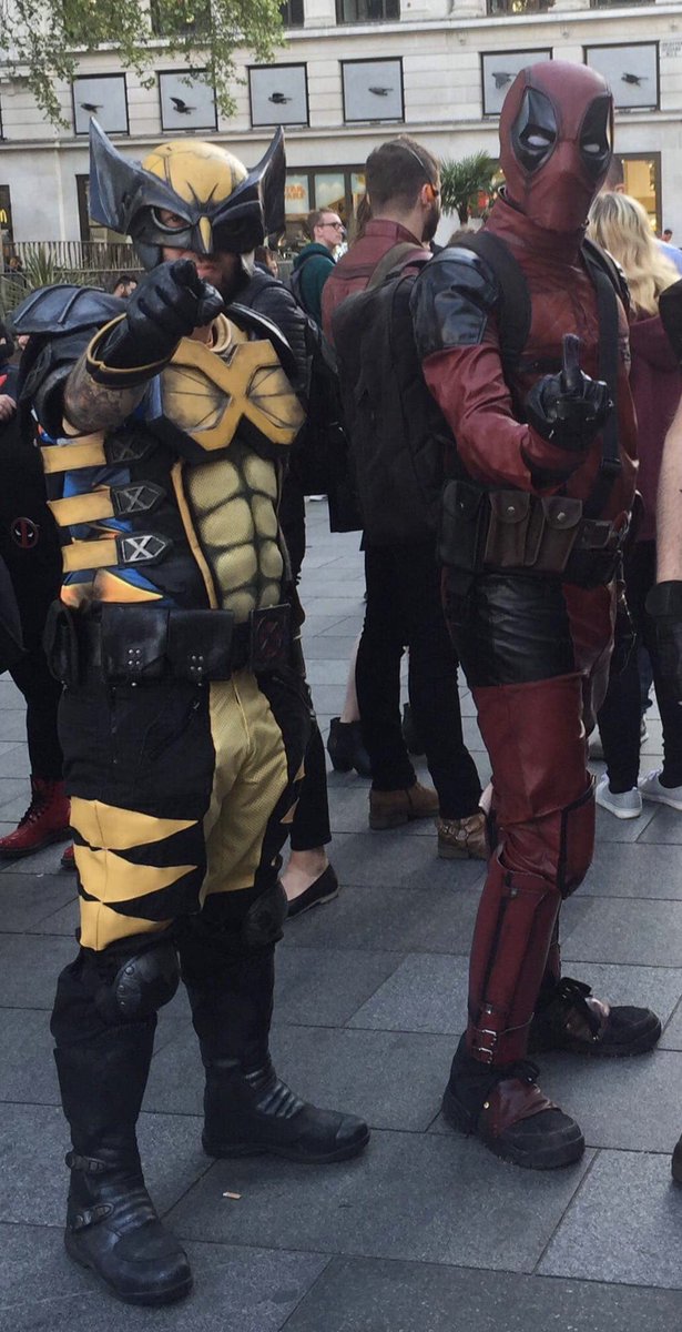 WolverSteve's tweet photo. @DeadpoolMovieUK See you there for round 2 ✌🏻#Wolverine #Deadpool2 #NotComingAlone ( again ) https://t.co/ee94atNAuM