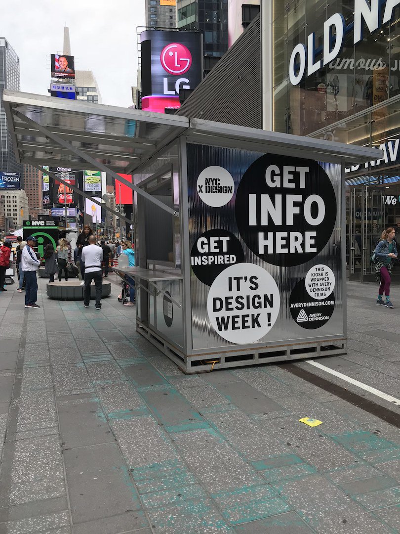 ADGraphics_NA's tweet photo. Attending #NYCDesignWeek? Be sure to check out the Information Kiosk wrapped with our #ConformChrome Silver and adorned with the new Avery Dennison Cut Vinyl Film designed to transform it into an attention-getting central information hub. https://t.co/dPknloeBFQ