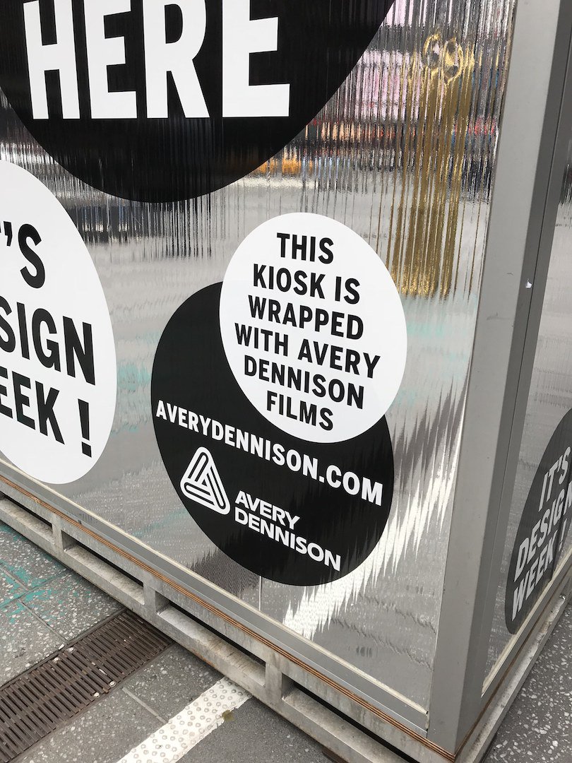 ADGraphics_NA's tweet photo. Attending #NYCDesignWeek? Be sure to check out the Information Kiosk wrapped with our #ConformChrome Silver and adorned with the new Avery Dennison Cut Vinyl Film designed to transform it into an attention-getting central information hub. https://t.co/dPknloeBFQ