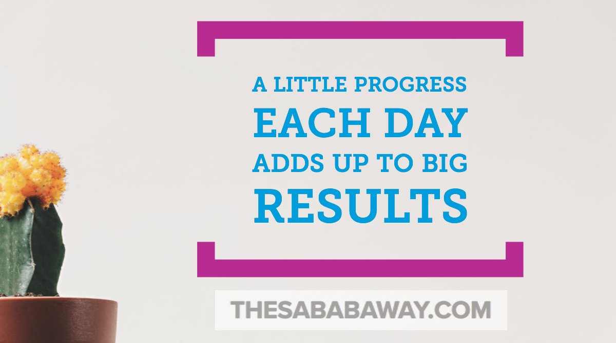 sababawater's tweet photo. A little #progress each day adds up to BIG results #TheSababaWay https://t.co/yY7rFGebf7