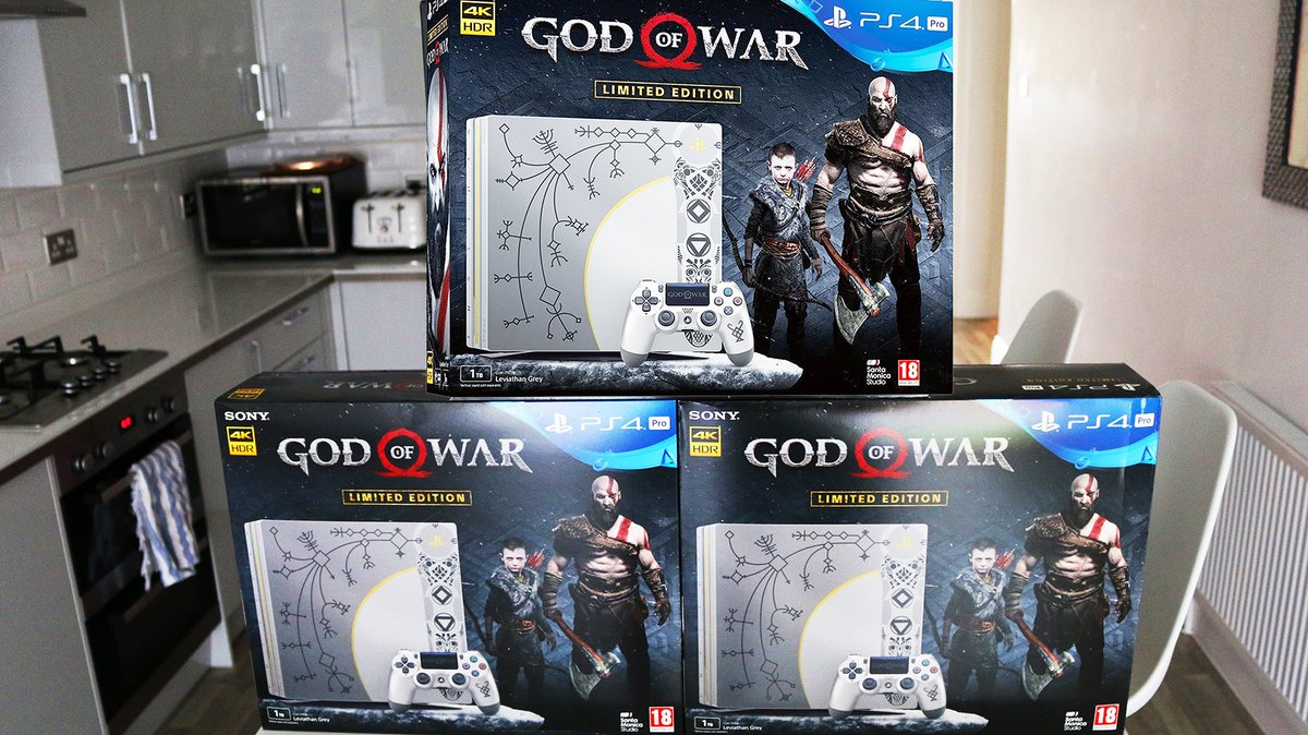 I'm Giving Away 3x PS4 PRO God of War Limited Edition Consoles (Info Here) youtu.be/FnLIP3pI6E4 RT