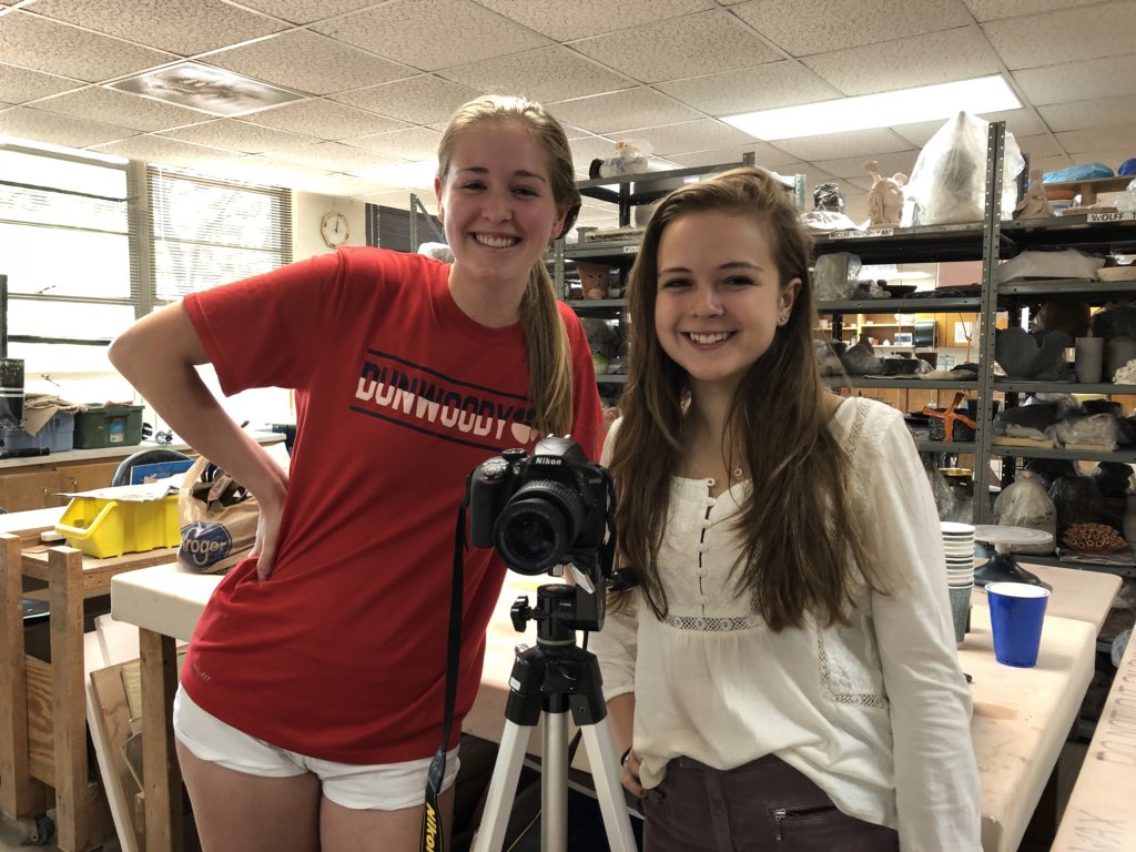 dunwoodynorth's tweet photo. Thank you @DunwoodyHS students Lauren Killeen & Emme Moore for interviewing me on what Dunwoody is doing as a result of the opioid epidemic. #herointriangle https://t.co/RtWgWiXd0S