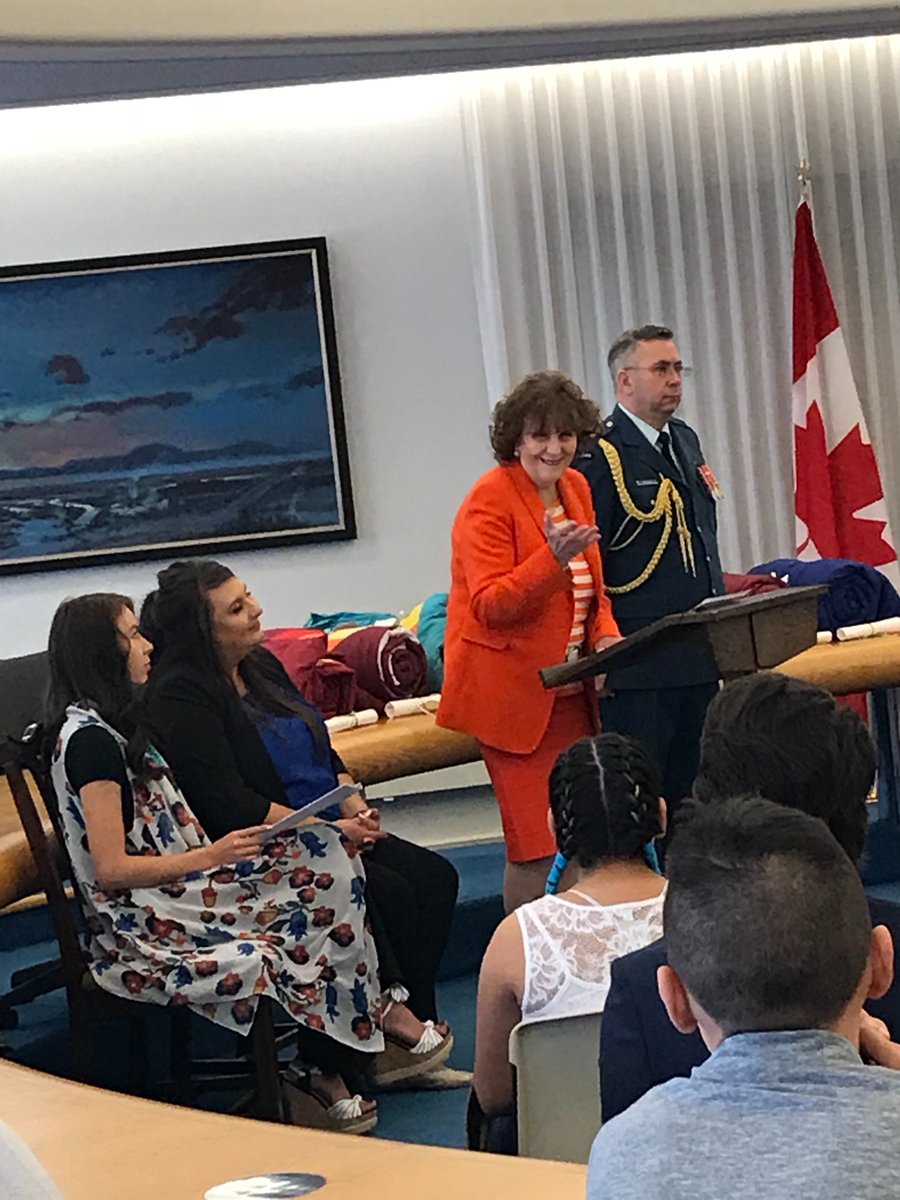 Our gracious host, the Honourable Lieutenant Governer of Alberta, Lois E. Mitchell welcoming everyone to the awards ceremony. #honouringspirit #abed