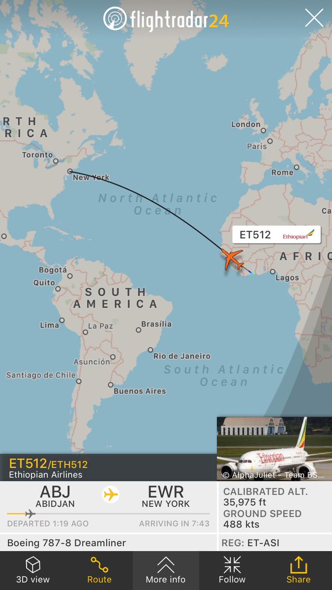fantom gradvist gennemførlig Flightradar24 on Twitter: "#ET512 from Abidjan to New York—the first  non-stop flight from Ivory Coast to the United States.  https://t.co/8Hsc6DwUNz https://t.co/GLGLcMuwy6" / Twitter