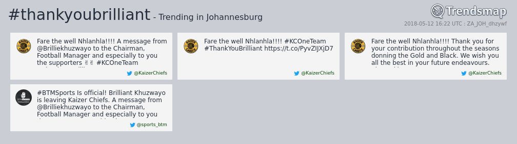 #thankyoubrilliant is now trending in #Johannesburg

trendsmap.com/r/ZA_JOH_dhzywf