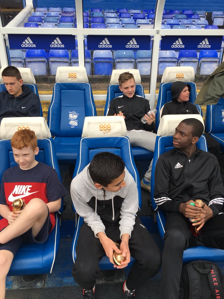 cobskings's tweet photo. Kings pupils getting the opportunity to play on the pitch at St Andrew’s today! Fantastic opportunity. Thanks @morgansindall @COBSPRU @SteveHowell30 https://t.co/u21wDrbMS7
