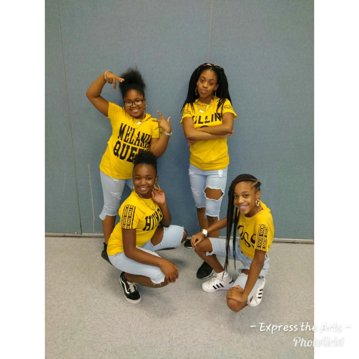 MCA_ETA's tweet photo. McArthur H.S. collaborating with Apollo Middle Steppers SLAYING their BEYCHELLA  Attire!! From left to right: Bre'Ann Constantine, Jamiaah Wilson, Laura Samson and Delaini Dillon.
#apollomiddleschool #eta #mca #Beychella https://t.co/LUmSZmcrSg