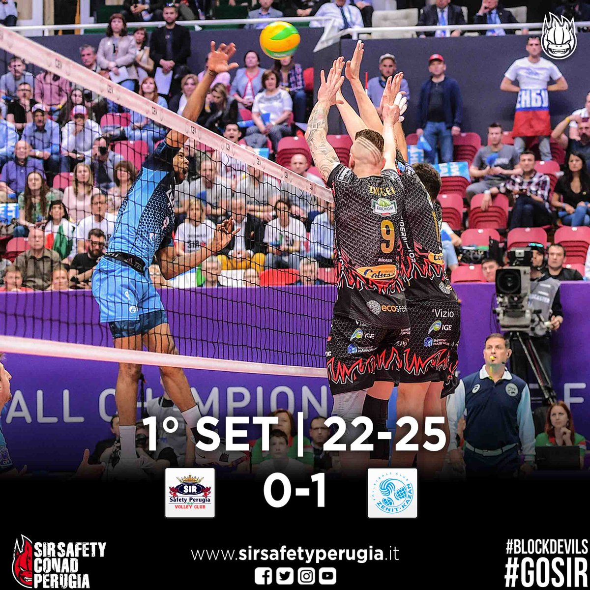 SIRVolleyPG's tweet image. L'errore di Atanasijevic chiude il primo set 22-25, set, di fatto, spaccato solo dai 3 ace consecutivi di Leon #1SET #PerugiaKazan #CLF4Kazan #CLVolleyM #GoSir #BlockDevils #RCD #ORAéADESSO