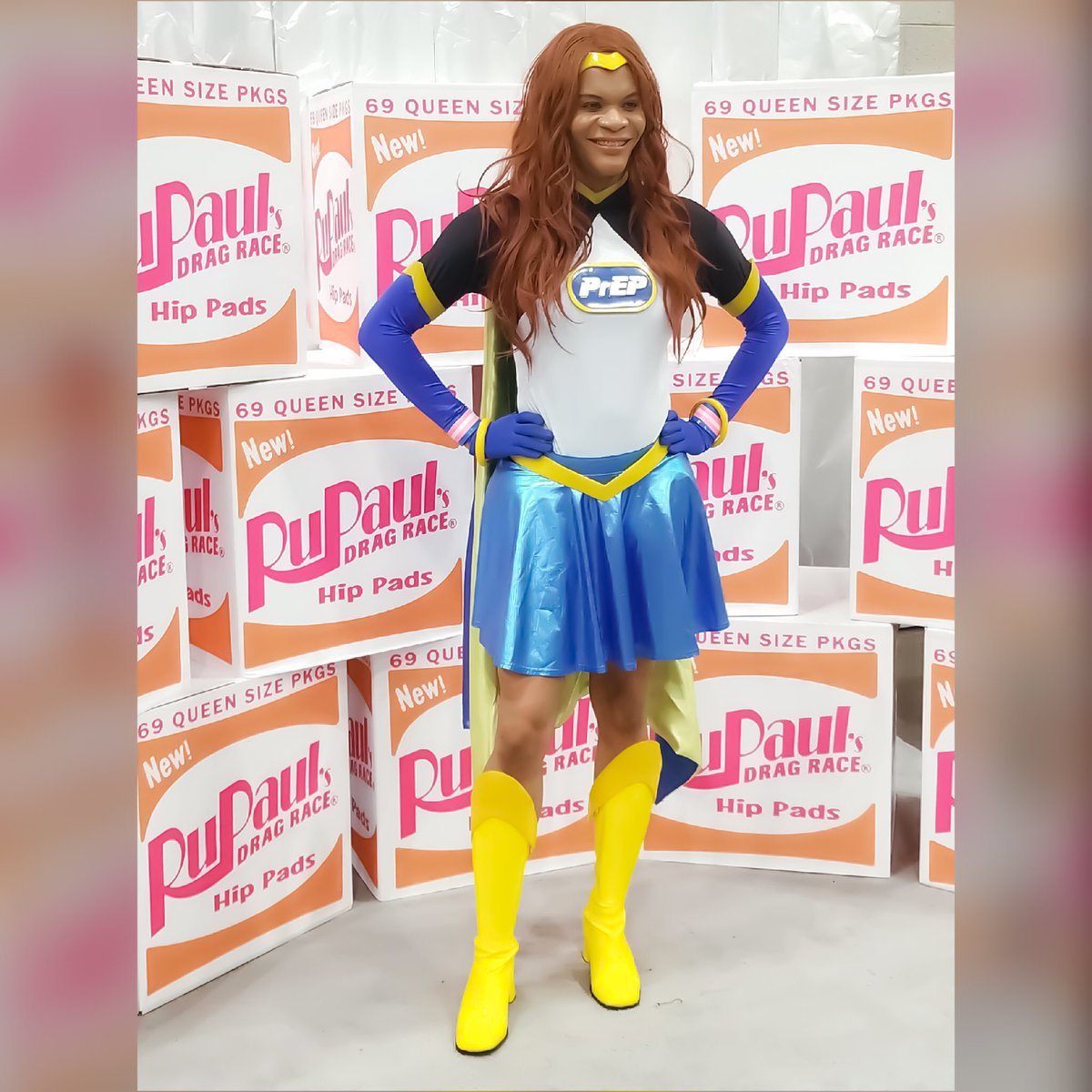 BlossomCBrown's tweet photo. Out of my many jobs, playing a super hero is definitely one of my favs! #actresslife #prep #getPrEPLA #grateful #TransIsBeautiful https://t.co/aTo530GDra