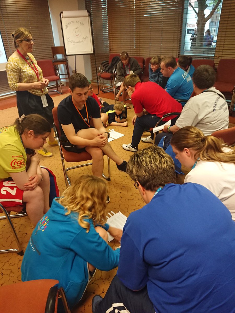 JazzOwen92's tweet photo. #BasketballF taking part in the Safeguarding and Welfare session! Very impressed with some of the answers given by our athletes and their prior knowledge! @SOGreatBritain #TEAMSOGB #AbuDhabi2019 #squadweekend https://t.co/jLWuMOjk0F