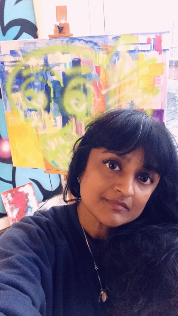 ashadc1's tweet photo. #todayiarrbrmostly #painting #spraypainting #brushstrokes #drips smudges &amp; smears. @ashadc1 @UthinkPDP https://t.co/d4JKvi7aO2