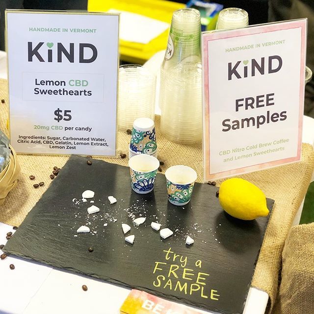 consultkind's tweet photo. Thrilled to be at the Vermont Cannabis and Hemp Convention at the @doubletreehotelburlington all weekend! We have CBD nitro cold brew coffee and tasty lemon CBD sweethearts ~ come stop by the booth and say hi! .
.
.
#necann2018 #vtcann18 #CBD #bekind… https://t.co/jDKlR8Gt6V https://t.co/71MkPndNGu