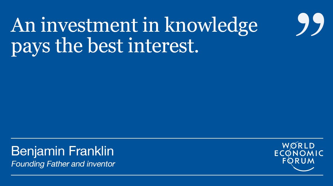 wef's tweet image. The secret to lifelong success is lifelong learning wef.ch/2G1dGc4 #leadership