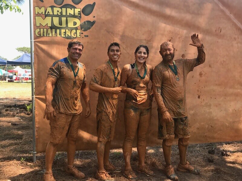 PMartinezMD's tweet photo. We made it! @utully13 this one is for you! #MarineMudChallenge #FtGordon https://t.co/XO448i75ce