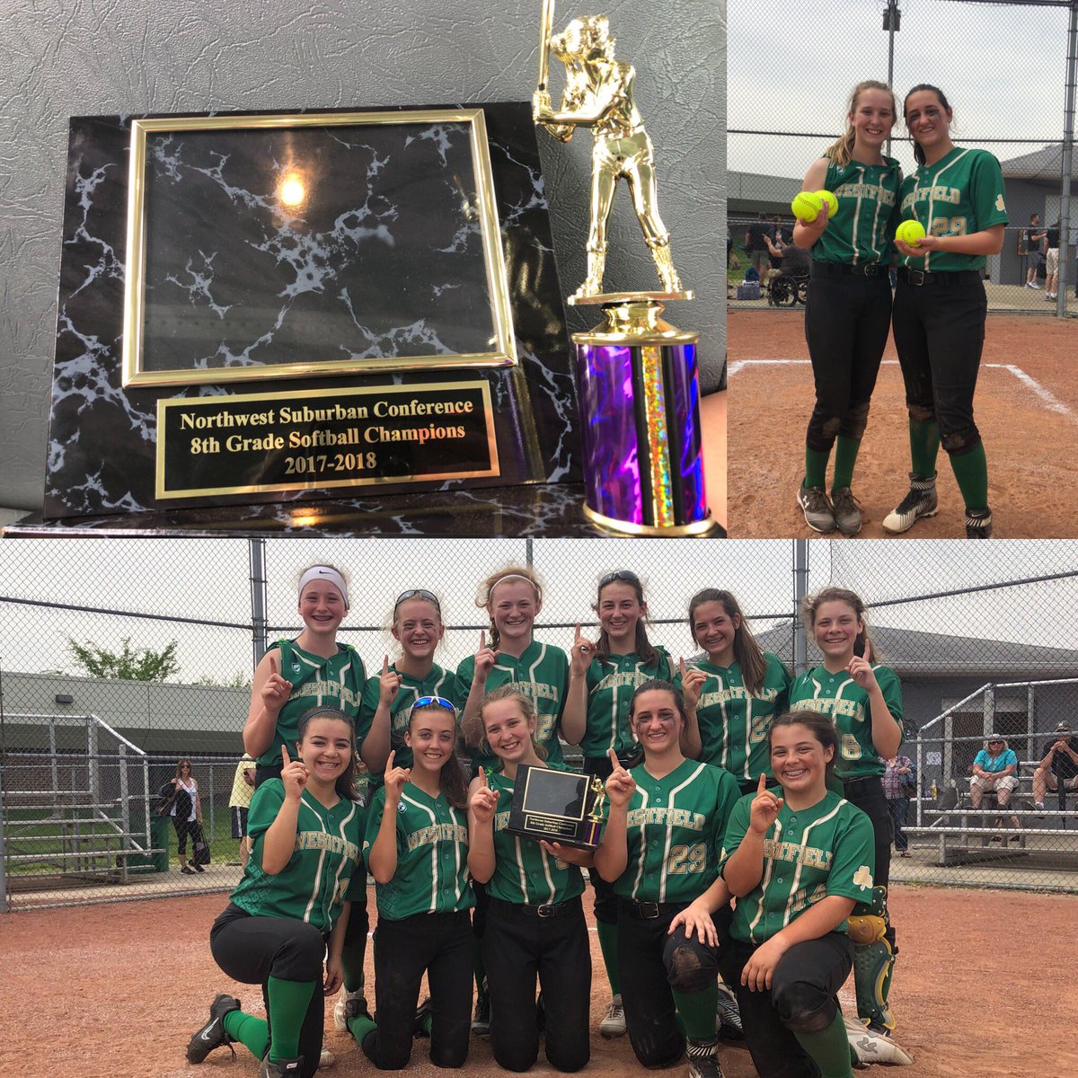 Another great Saturday of softball for the 8th grade lady Rocks and <a href="/WMSAthletics/">WMS Athletics</a> 

ADD 3 out of the park home runs to the season!

#conferencechamps