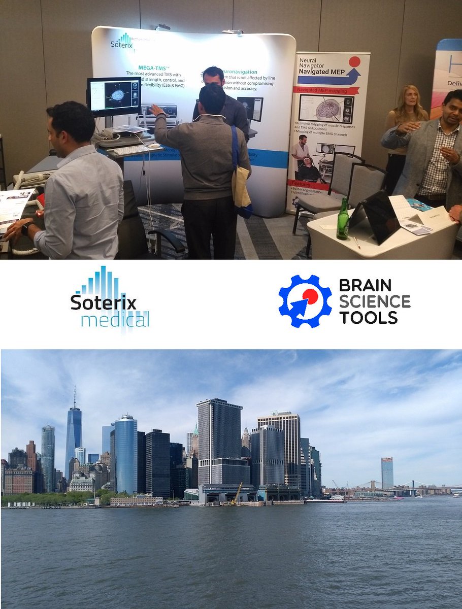 brainscitools's tweet photo. Come and see our products in the @SoterixMedical booth at the Clinical TMS Society Annual Meeting in New York! Live navigated MEP mapping demo at 14.30, don't miss it. https://t.co/cvA082qNN3
