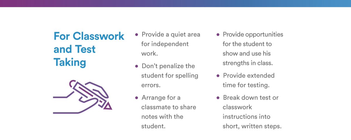 UnderstoodOrg's tweet photo. Have you considered any of these 16 classroom accommodations for auditory processing disorder? #APD https://t.co/fNSCMqTRaK