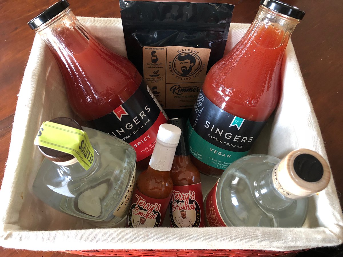 What mom really wants for #MothersDay is something you made yourself right?
Make her a Caesar in a box with our delicious mixes, craft vodka from our friends <a href="/Beattiesdistill/">Beattie's Distillers</a> <a href="/dixon_spirits/">Dixon's Distilled Spirits</a> or <a href="/Junction_56/">Junction 56</a> , rimmer from <a href="/WalkersOneshot/">Walkers OneShot</a> and some Terry's Unique Hot Sauce!