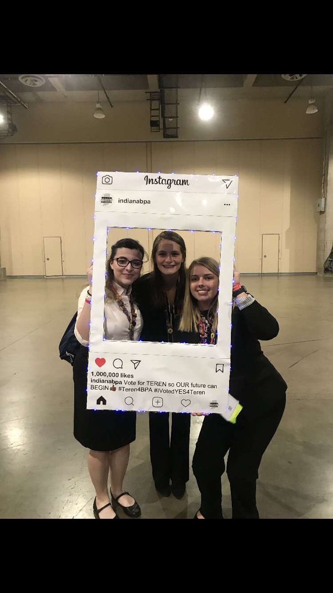 SouthridgeBPA's tweet photo. Wishing the best of luck to the rest of the competitors and especially to Teren! Thanks for serving Indiana BPA and we are hoping you will be serving us next year at the National level! #ivotedyes4teren #teren4bpa #indianabpa #bpanlc2018 #bpaallday https://t.co/tmjuaSwcuP