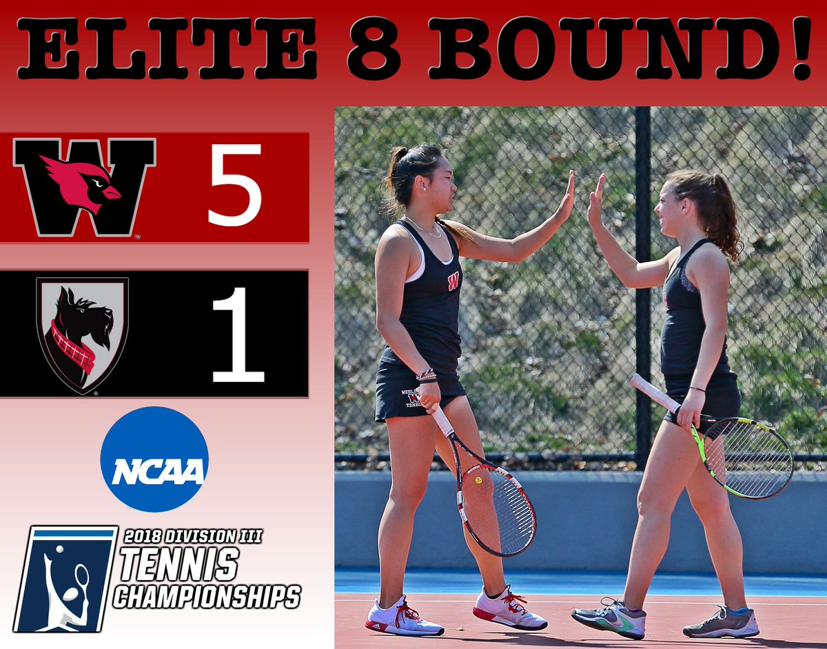 For the first time in Wesleyan women's tennis history!!!