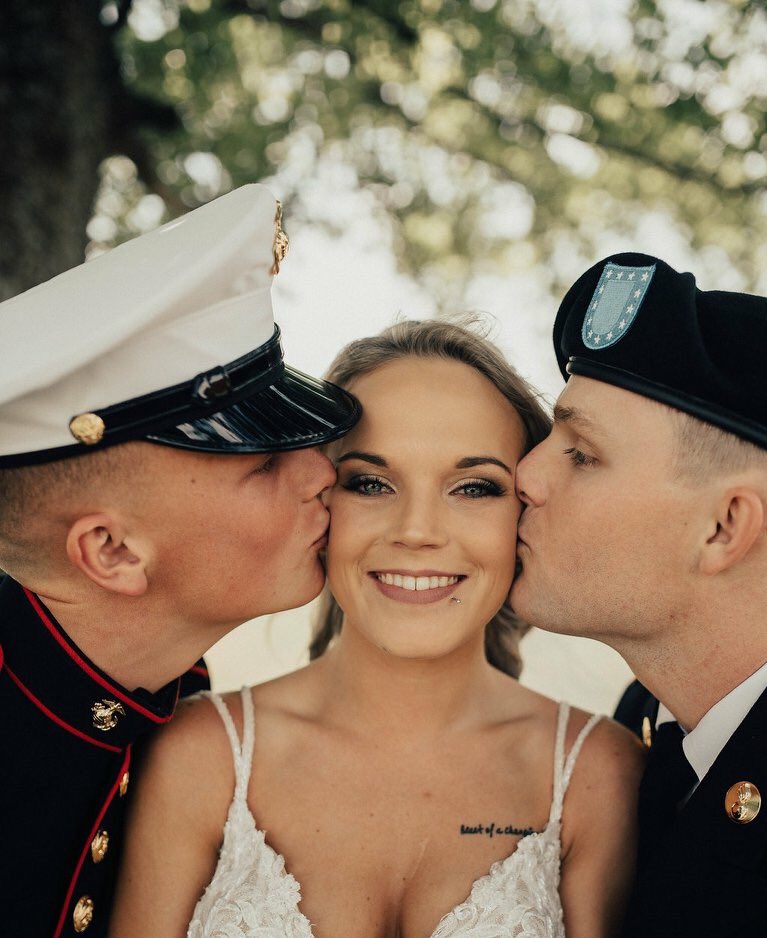 becwade19's tweet image. This day was a dream! Especially my first look with my dad and brothers. I’m so thankful for the bond we all share and that they all could be home to walk me down the aisle.❤️ #cantbebroken