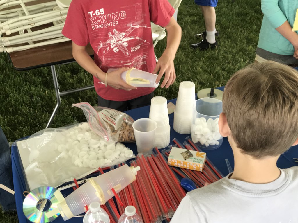 AuroraFlightSci's tweet photo. Our #AuroraFS engineers are here to help the next generation of @RocketContest students design their own experimental aircraft. As we say at Aurora...think big, start small, and act now! #TARC2018 #STEM #avgeeks 🚀🎯👍 https://t.co/OMzdey0fui