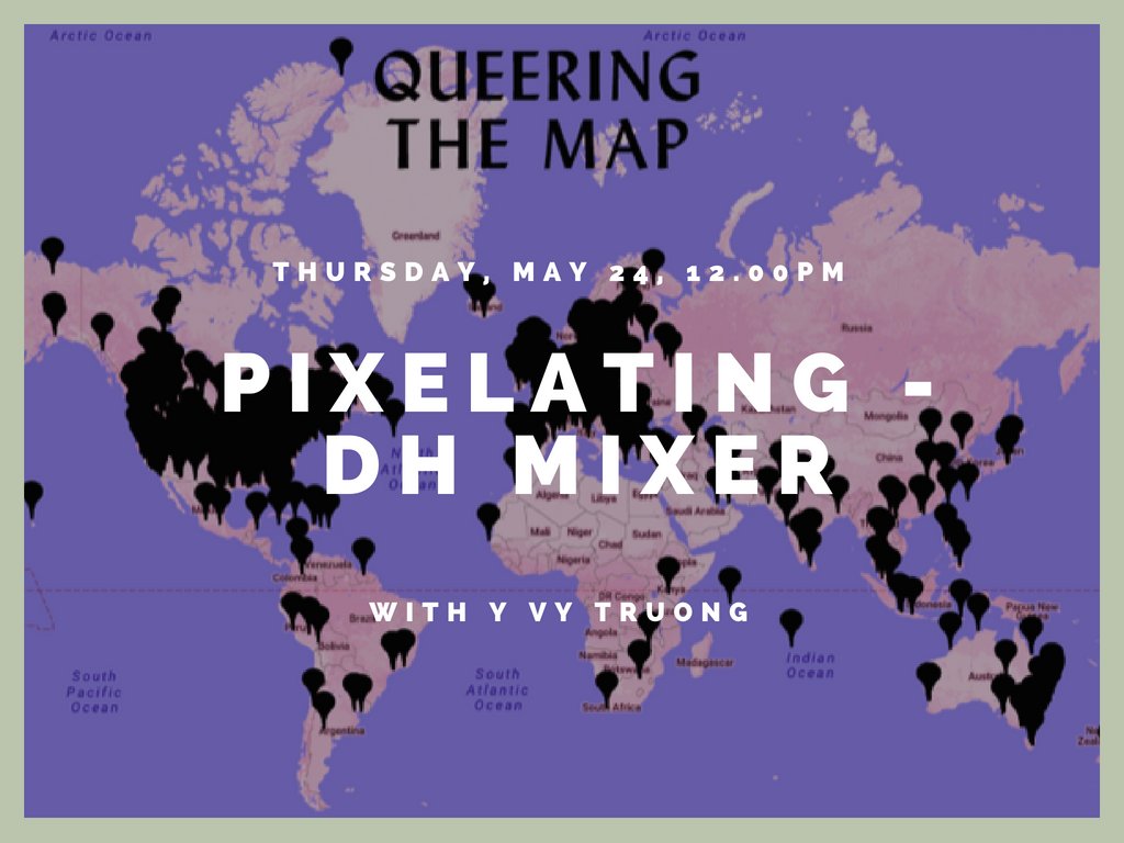 allancho's tweet image. Proud to announce Y Vy Truong's upcoming Pixelating - DH Mixer presentation on #TransformDH on May 24, 12pm - read more about it before going to the session! transformdh.org #DH
