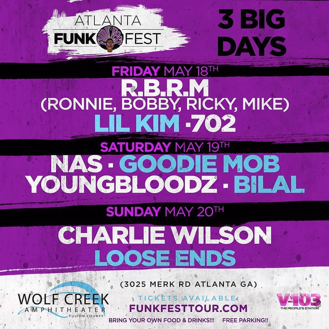 LILKIMLAND's tweet photo. NEXT STOP @LilKim MAY 18TH #FUNKFEST #ATL π₯πββοΈππΆπββοΈπ getcho tickets now!!! #Funkfestatl #LilKim Queen Bee πββοΈ AT THE WOLF CREEK AMPHITHEATRE ATL https://t.co/FoPHW9OAIO