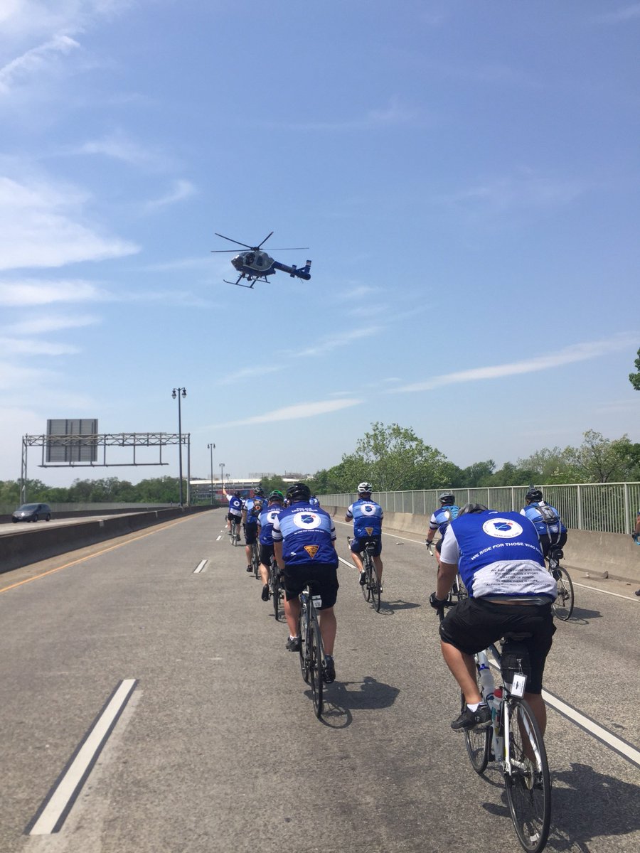 CherryHillPD's tweet photo. Team Cherry Hill's first time riding in the Police Unity Tour from NJ to DC w/goal of raising awareness for LEO who have died in the line of duty. Thanks to all who supported them to make this ride happen! #TeamCherryHill #policeunitytour2018 #WeRideForThoseWhoDied https://t.co/2F3O3q6VzE