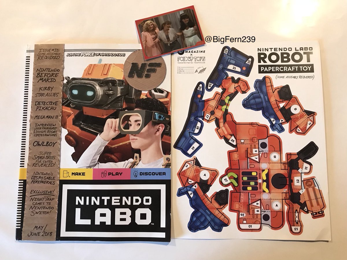 bigfern239's tweet photo. If you miss #nintendopower issues then Iโd suggest go to @Patreon and get some #nintendoforcemagazine #nf #nintendoforce and get cool stuff! Thanks @LimitedRunGames for the awesome #nighttrap card!!! @nintendo #nes #snes #switch #nintendoswitch #labo #nintendolabo @LimitedRunDoug https://t.co/lDw13ngwHY