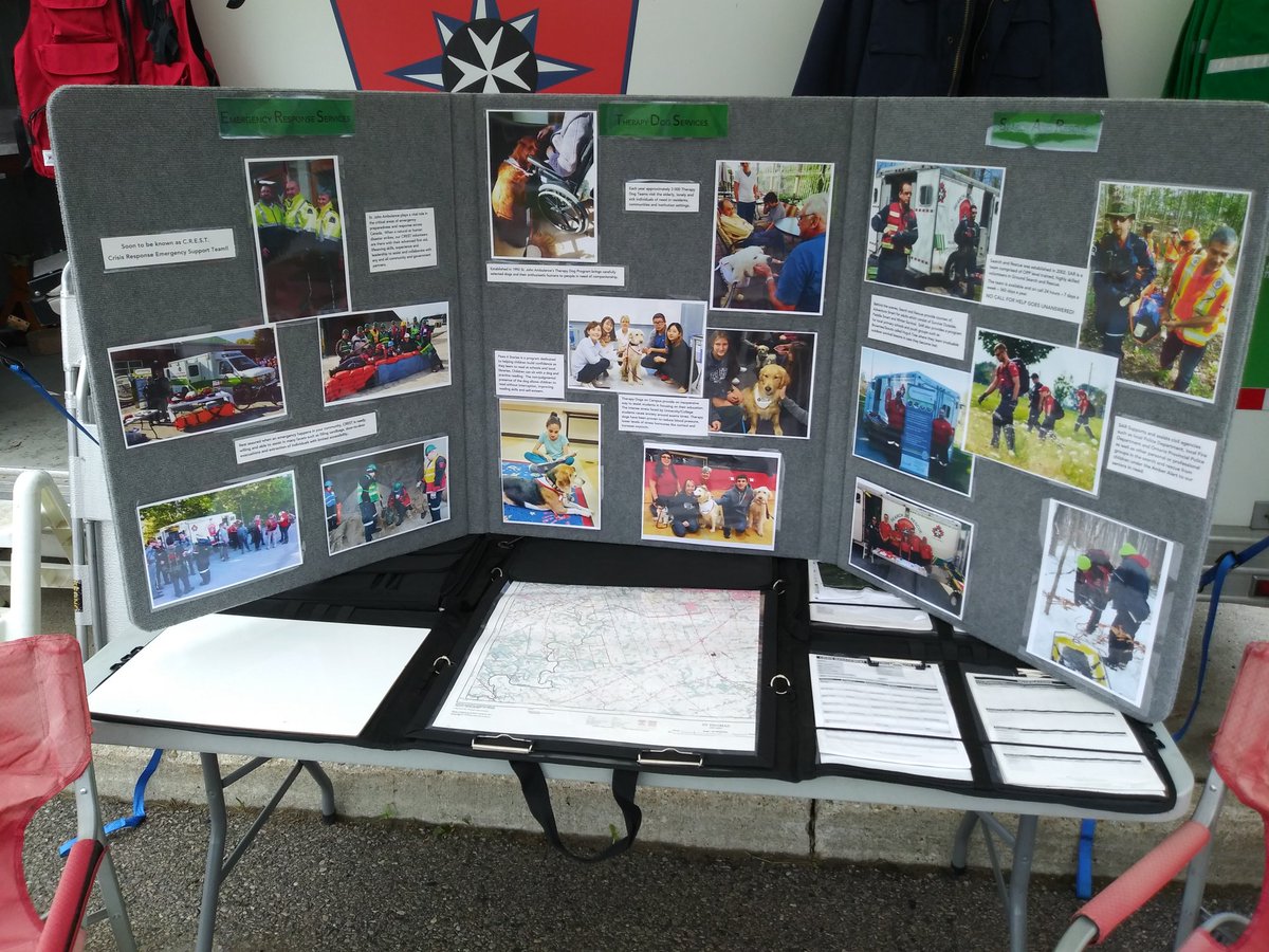 SJA_SWO_EMO's tweet photo. @sjaswo at the London Emergency Preparedness Open House at Fire Station #12. Teams from our @LondonSAR @SJALondonMFR @SJA_SWO_EMO Oneida Youth and London Therapy Dog divisions were there. Thanks @PrepareLondon for having us #EPWeek2018 https://t.co/kgpcy6iAfA
