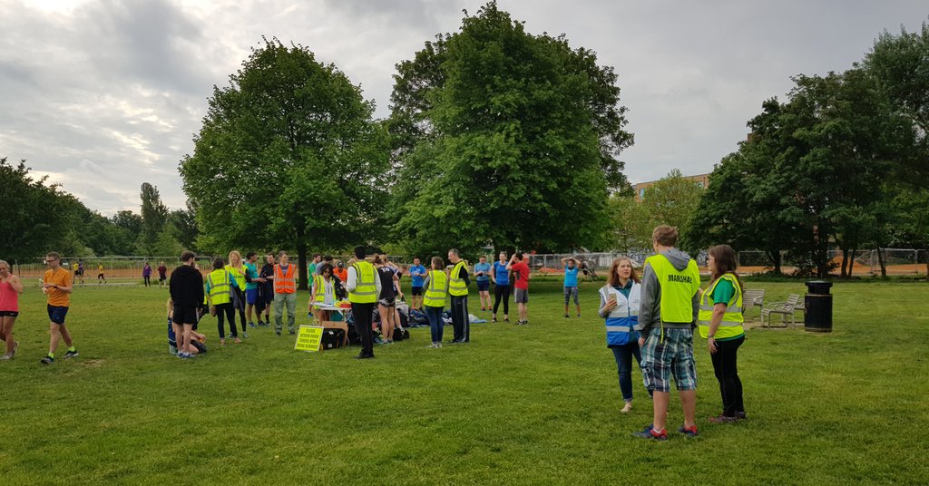Ocaka's tweet photo. Great appreciation to all our Burgess hi-vi heros @burgessparkrun this morning. #bestpartoftheweekend #community #loveparkrun @parkrunUK https://t.co/RBlbsalY7u