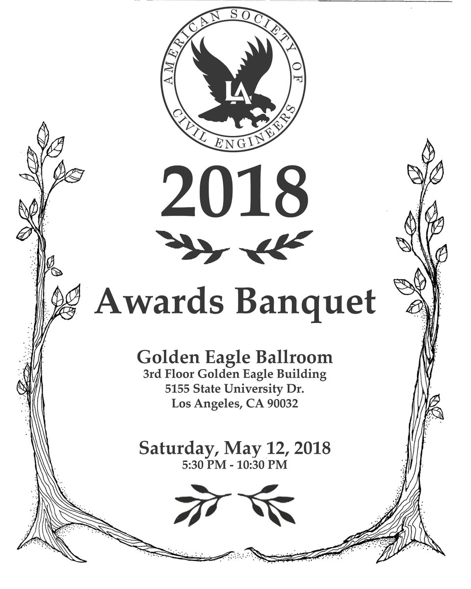 CalStateLA_ASCE's tweet photo. Looking forward to seeing everyone at our final event of the 2017-18 year! 😁 https://t.co/F5ldBMIhH5
