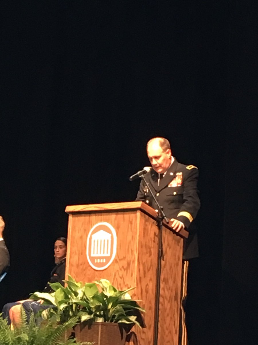 MadisonCoMSGOP's tweet photo. Congressman Trent Kelly speaking at the Ole Miss Commissioning Ceremony for the ten new young officers graduating today. https://t.co/2BGhKjyvhj