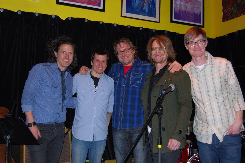 Throwback pic: Post-show shot with the guys who give my songs wings! @tommybarbarella keys, #BlairKrivanek guitar, #TimZhorne aka timmyz drums, and #NickSalisbury75 bass. 
#MNmusicians #Minneapolis #Mplsmusic #minnesota #indiemusic #indierock #indiemusician #twincities #Mpls #MN