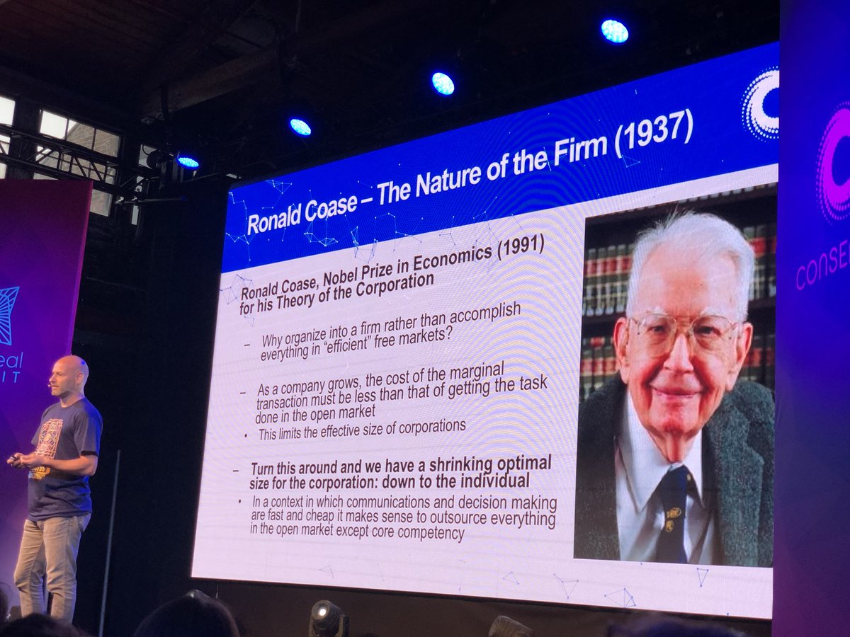 profjasonpotts's tweet photo. The nature of the firm by @ethereumJoseph discussing the nothing at stake problem #equitytokenisation #worldofstakeholders #Coase1937 #EtherealNY https://t.co/eruqhZ6zcl