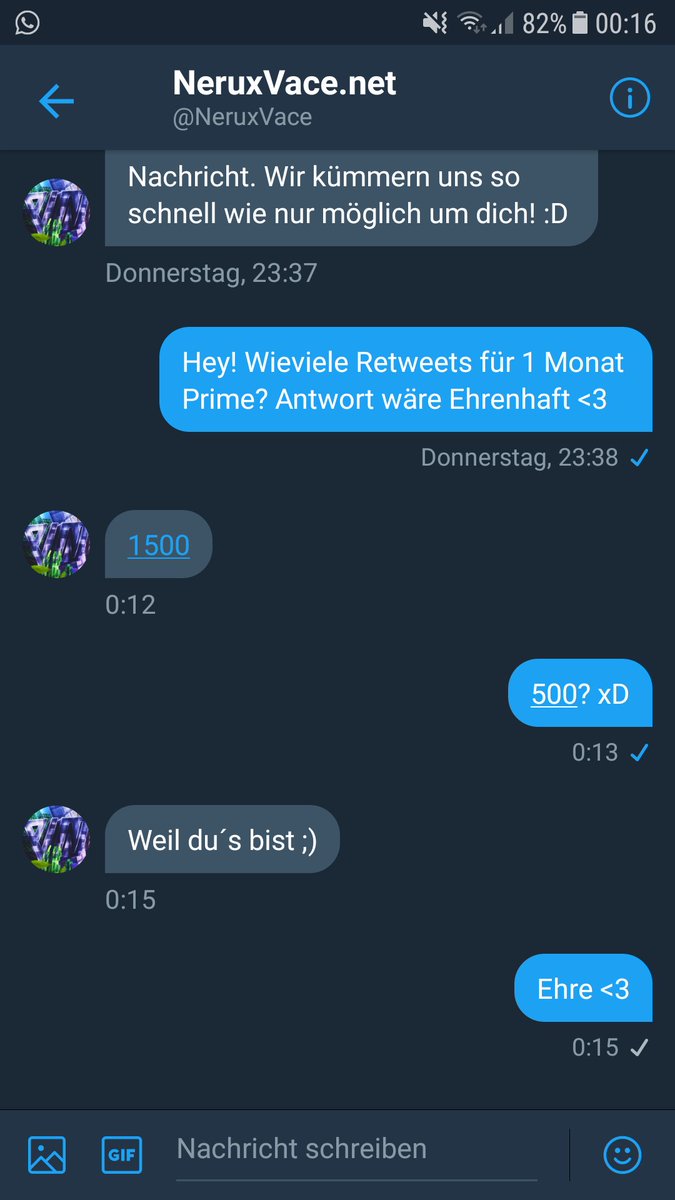 FlexSnack's tweet photo. Bei 500 RT's bekomm ich von @NeruxVace auf deren Netzwerk 1 Monat Prime! 

🔁 Retweet = +10000000 Ehre <3 🔁

Push? @minimichecker @LPlumpi @DAVEnetYT @FlooTastisch @iceBluueyt <3 https://t.co/duV2L56LN8