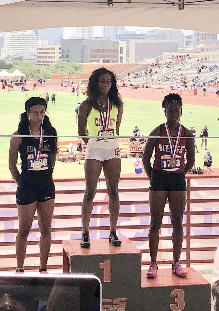 Freshman, Michaela Francois placed 3rd at the State Track today in the 100meter dash 4A! #wolfpacktrack #PfISDAthletics