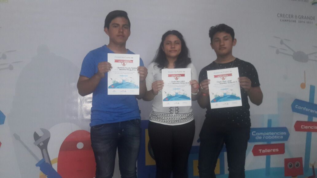 est17campeche's tweet photo. Primer Lugar en la Competencia Estatal de @SoyRobotiX en el #RobotiXFaire2018 #est17 #somos17 #robótica #MexicoConectado #tecnología #creatividad #imaginación #programación #felicidades #técnica17 #Campeche @SEDUCampeche @ricardommedina @JorgeDo99131324 @davidmtzbaeza https://t.co/MpmcaaEQ3W