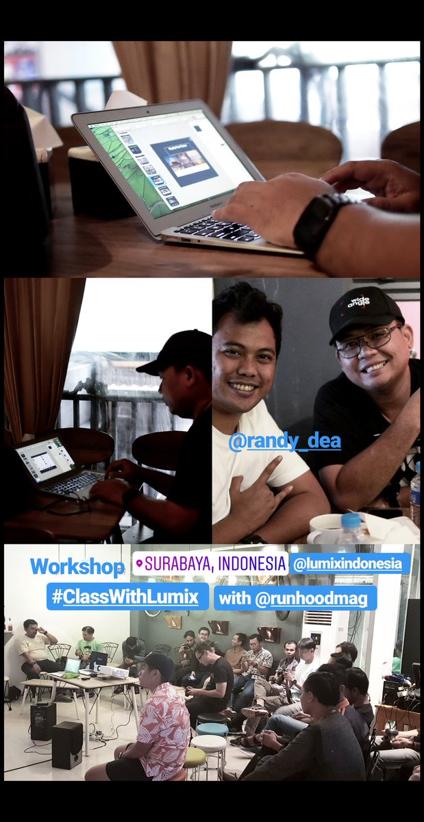 barrykusuma's tweet photo. Workshop #ClassWithLumix @lumixindonesia di Surabaya sudah kelaarr..saatnya kulineran.. https://t.co/3aevmIQ9it