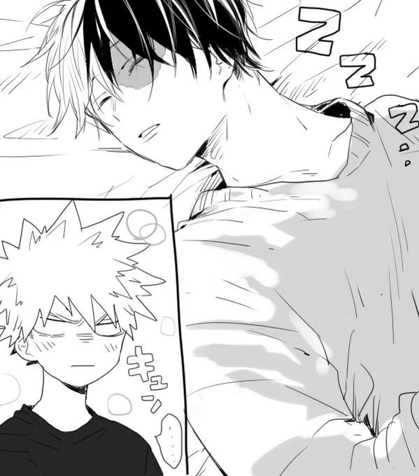 轟爆 轟くんの寝顔にときめくかっちゃん 