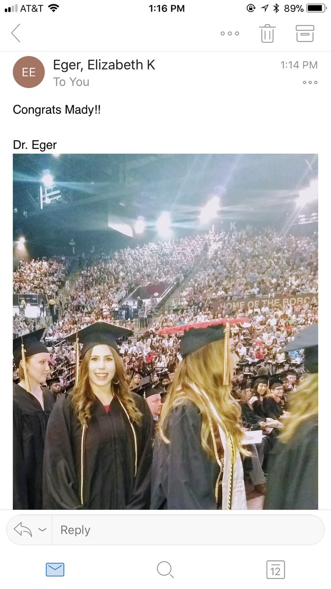 itsmadymessy's tweet photo. My professor took my picture at graduation and emailed it to me😭❣️so sweet https://t.co/DrhFS2LZxW