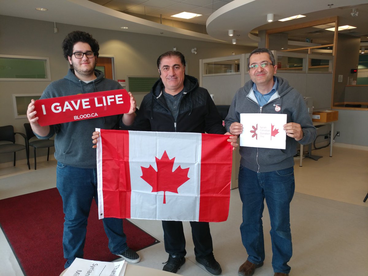 SCFGTA's tweet photo. A group of our generous blood donors in #Mississauga today as part of the Syrian Canadian Donation Day #SCDD414 @SCDD414 https://t.co/lvtPi5AeJP