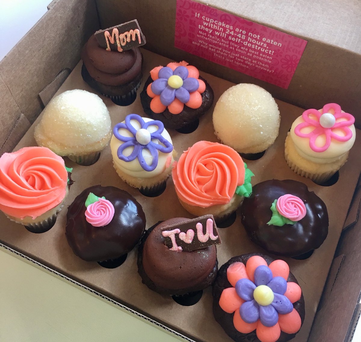 Happy #mothers-day #weekend! It’s not too late to get something sweet for Mom!  We have our Mother’s Day cupcakes in the case.  Come on by!  #dallascupcakes