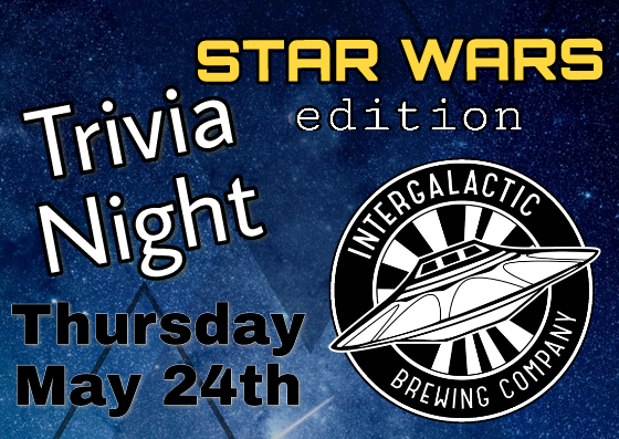 GalacticBrew's tweet photo. Join us at the Intergalactic Cantina as we host a trivia night with @JakeWCTheFirst😍
-----
Get your head juices turning for the release of the new movie🎥
-----
Event Page:
https://t.co/bj3xNm48t0
-----
#sdbeer #indiebeer #galacticbrewing #intergalacticbrewing #ufosighting https://t.co/zcJhq7oMOm