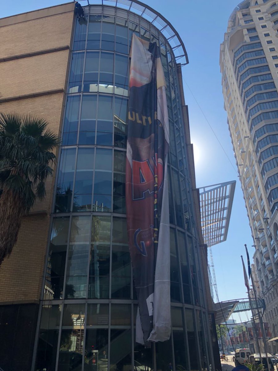 ArnoldClassicAF's tweet photo. So excited! Arnold Classic Africa 2018 - branding started going up today! 👏👏👏🍾🍾🍾 #acafrica2018
Big week ahead of us!
@FaithMazibukoSA @NonnysZA @TokozileXasa @HermanMashaba @gautengsport @GautengSACR @Schwarzenegger @ArnoldSports https://t.co/bqgoRGDdlW