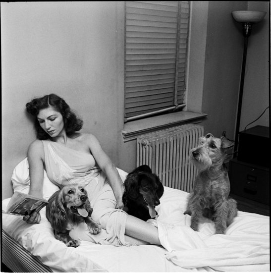 ¿Planes para el finde? 🐶💁‍♀🐕.

📷: 'Woman reading in bed with dogs' (1949), foto de Stanley Kubrick.

#weekendmood #dog #StanleyKubrick